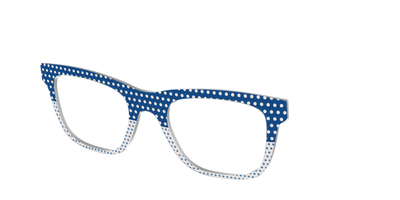 The Aegean Polka Dot Print Mix - Angle Top Thumbnail - Pair Eyewear