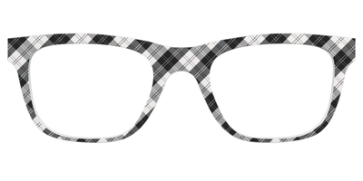 The B&W Plaid - Front Top Thumbnail - Pair Eyewear