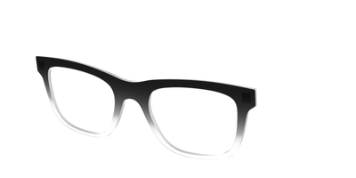The Black Gradient Crystal - Angle Top Thumbnail - Pair Eyewear