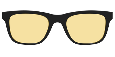 The Black With Citrine Yellow Lens - Front Top Thumbnail - Pair Eyewear