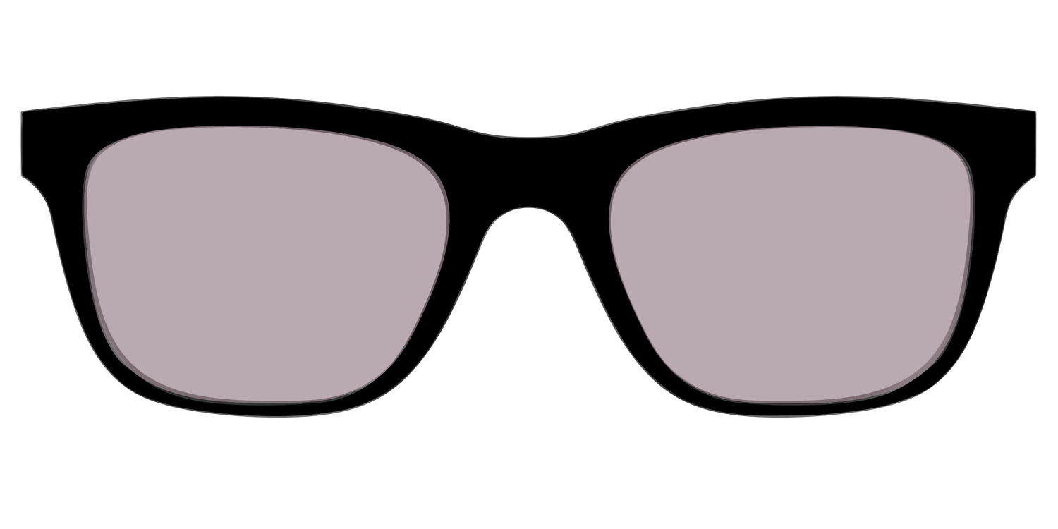 The Black with Gray Gaming Lens - Front Top Image - Pair Eyewear