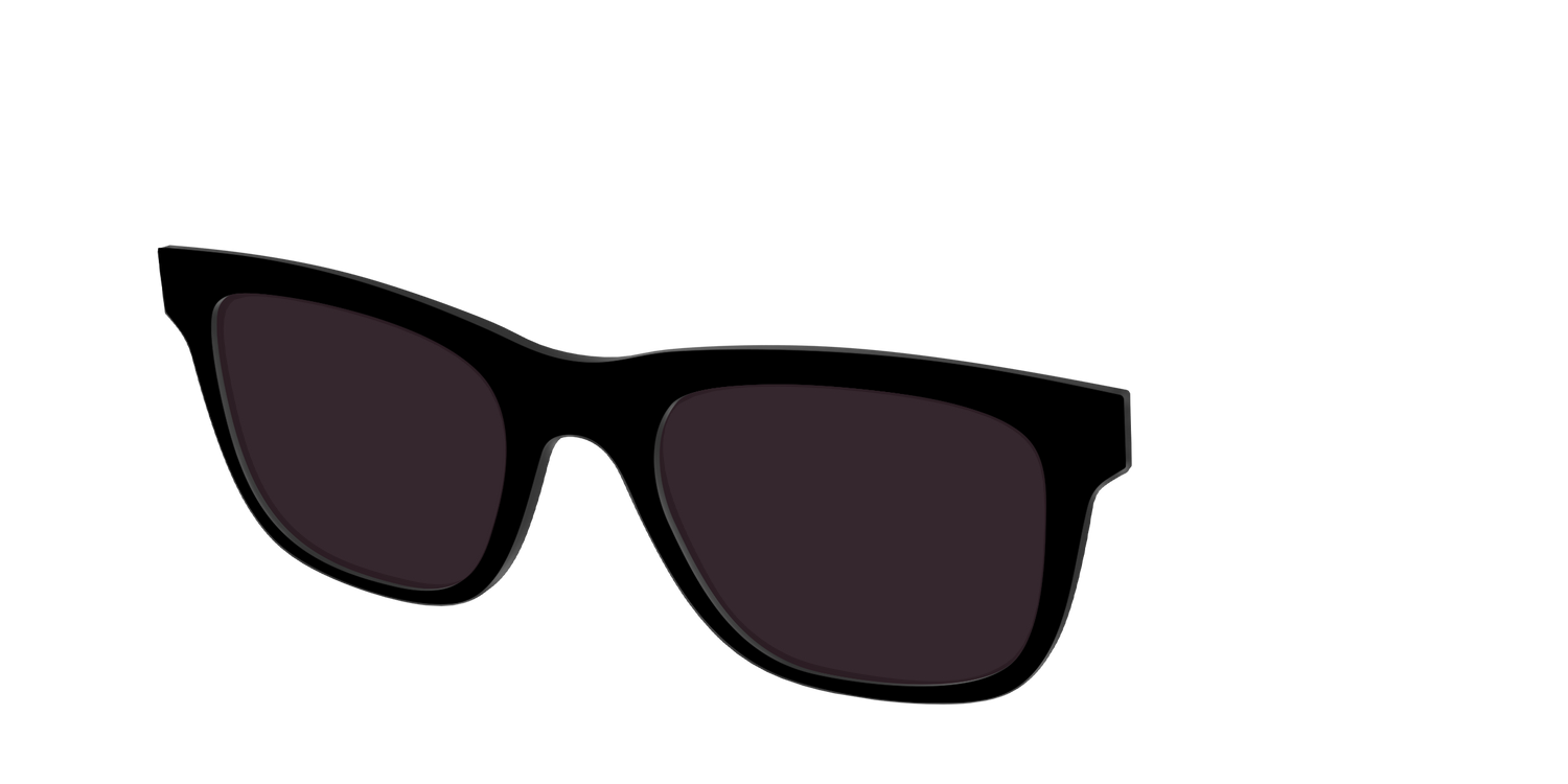 The Black with Urban Explorer Lens - Angle Top Image - Pair Eyewear