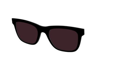 The Black with Water Lens - Angle Top Thumbnail - Pair Eyewear