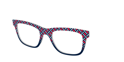 The Block Party Check - Angle Top Thumbnail - Pair Eyewear