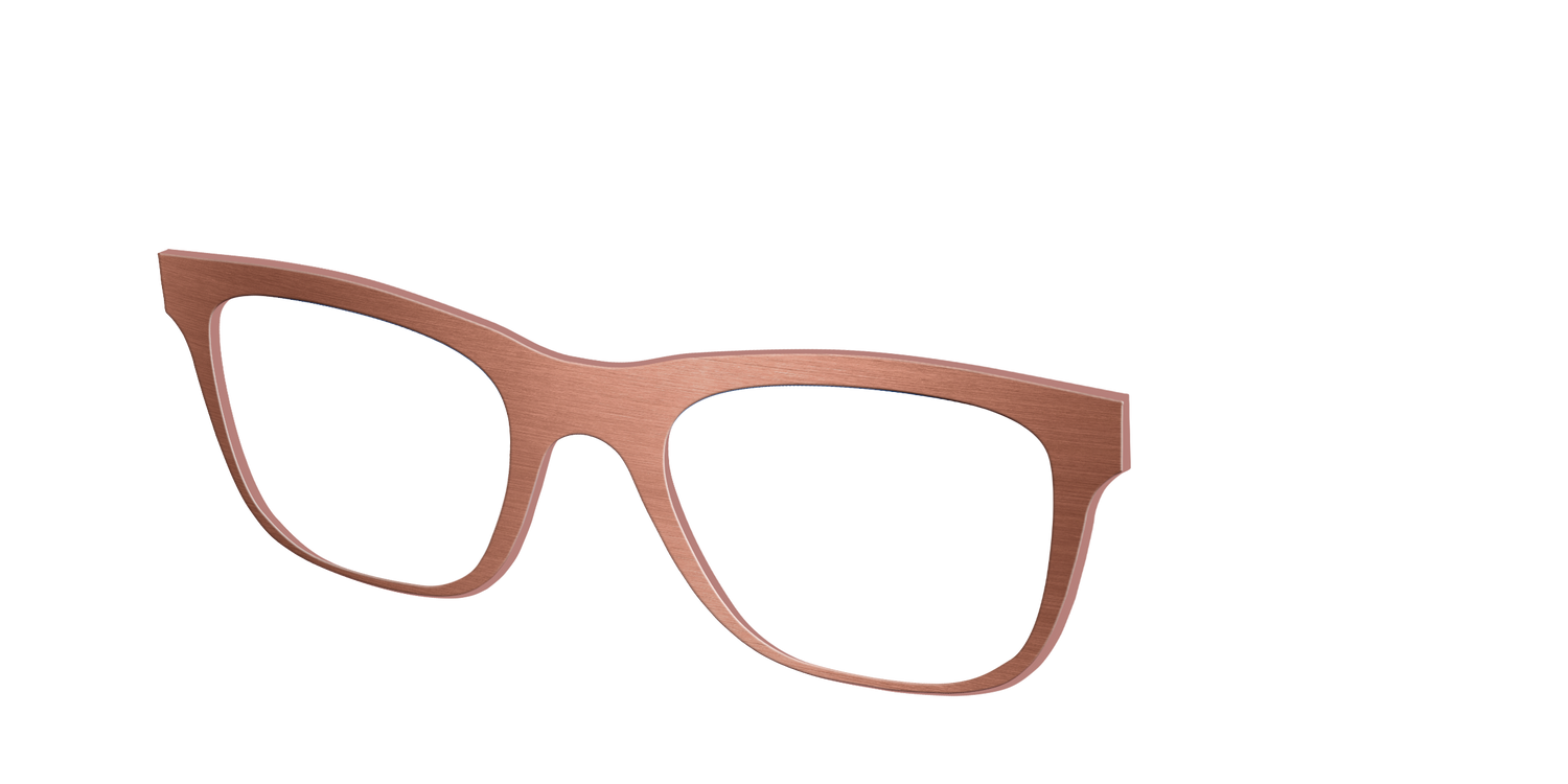 The Brushed Champagne - Angle Top Image - Pair Eyewear