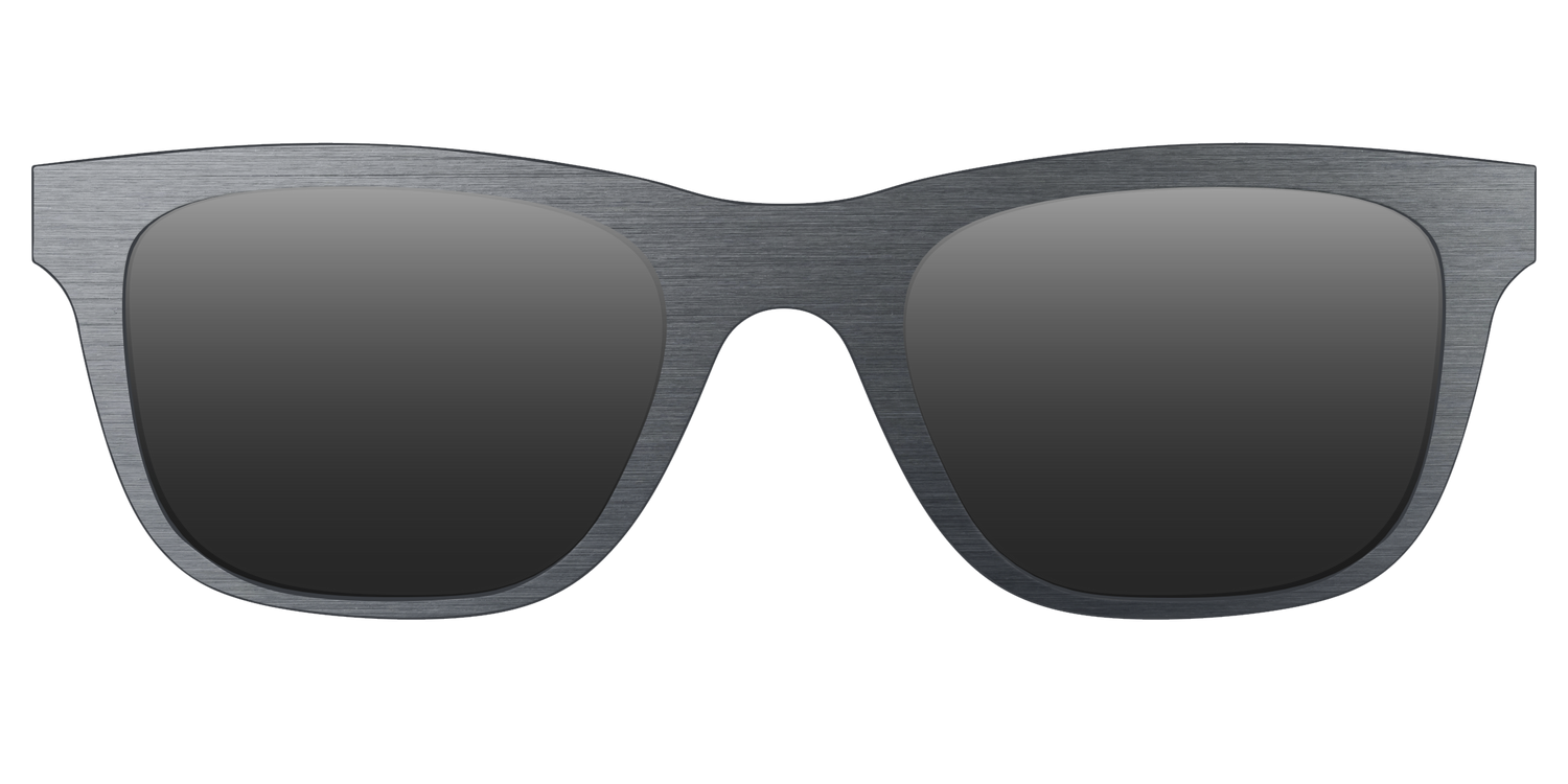 The Polarized Brushed Nickel Sun Top - Front Top Image - Pair Eyewear