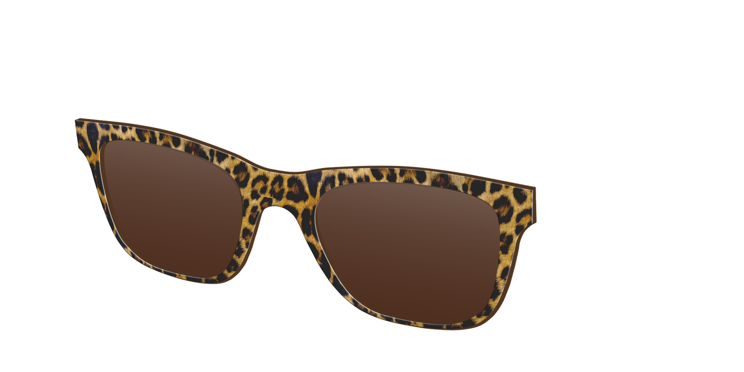 The Polarized Cheetah Spots Sun Top - Angle Top Image - Pair Eyewear