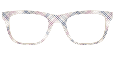 The Chiffon Plaid with Silver Foil Polka Dots - Front Top Thumbnail - Pair Eyewear