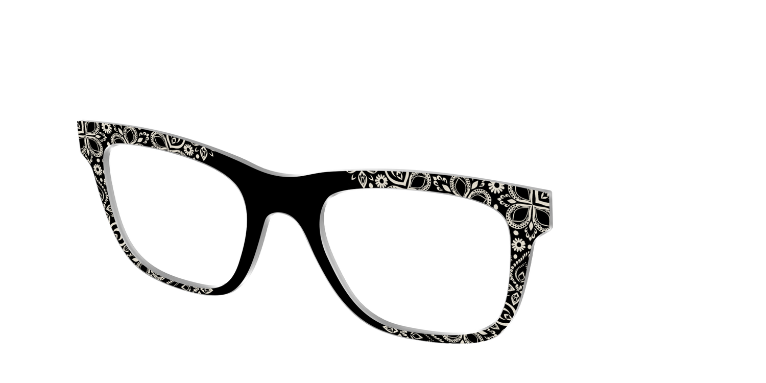 The Ecru Embroidery - Angle Top Image - Pair Eyewear