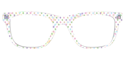 The Egg Polka Dot with Gold Foil Crystal - Front Top Thumbnail - Pair Eyewear