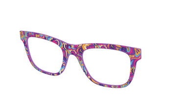 The Flower Power Paisley with Gold Foil - Angle Top Thumbnail - Pair Eyewear