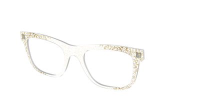 The Golden Flair Glitter Crystal with Gold Foil - Angle Top Thumbnail - Pair Eyewear