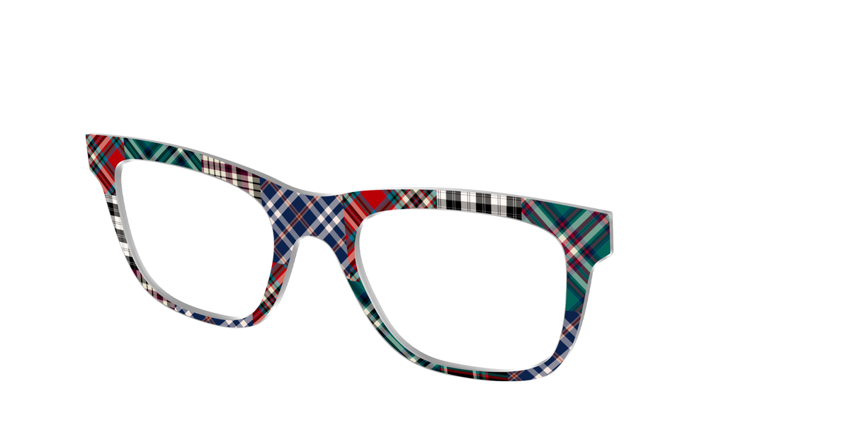 The Grunge Plaid Print Mix - Angle Top Image - Pair Eyewear