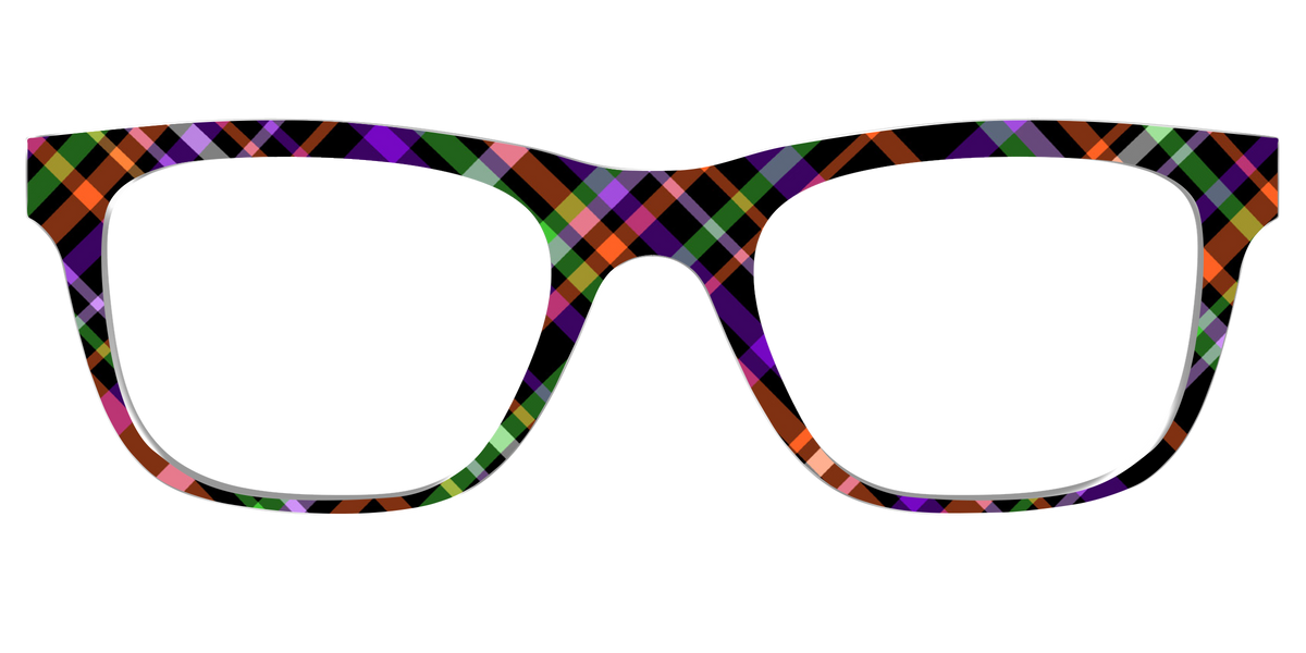 The Hexed Plaid - Front Top Image - Pair Eyewear