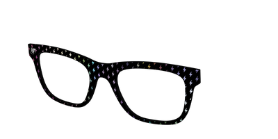 The Holographic Lightning Bolts - Angle Top Thumbnail - Pair Eyewear