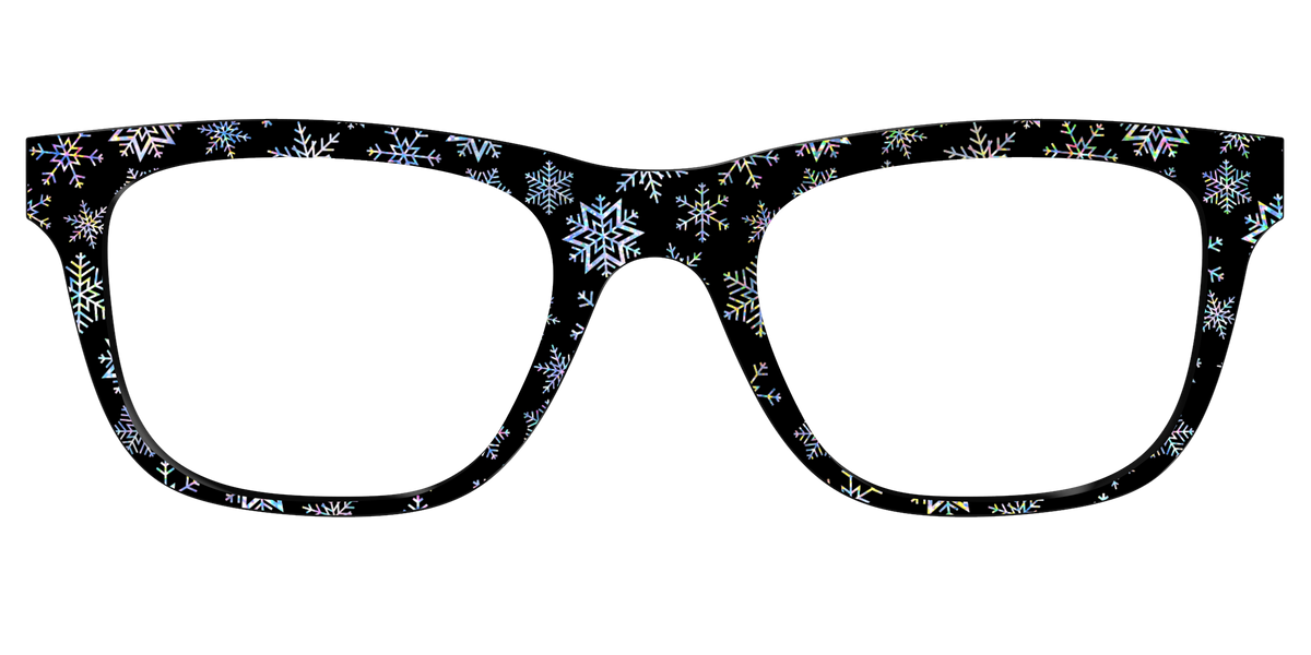 The Holographic Snowflakes - Front Top Image - Pair Eyewear