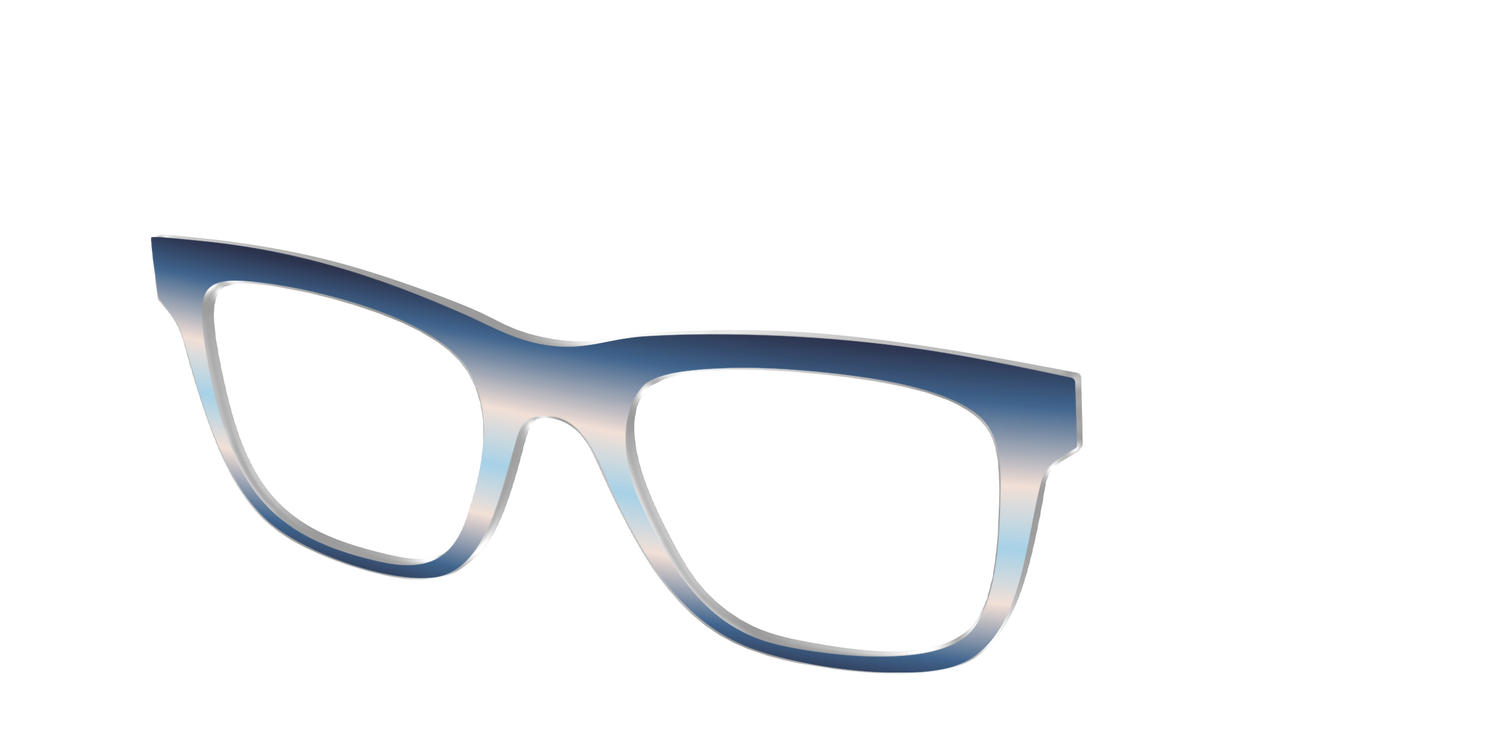 The Hydrangea Haze Gradient - Angle Top Image - Pair Eyewear
