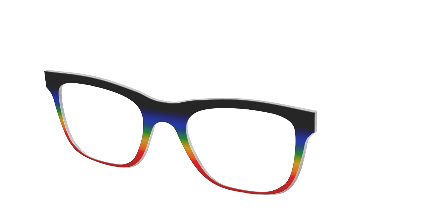 The Love Wins Gradient - Angle Top Image - Pair Eyewear