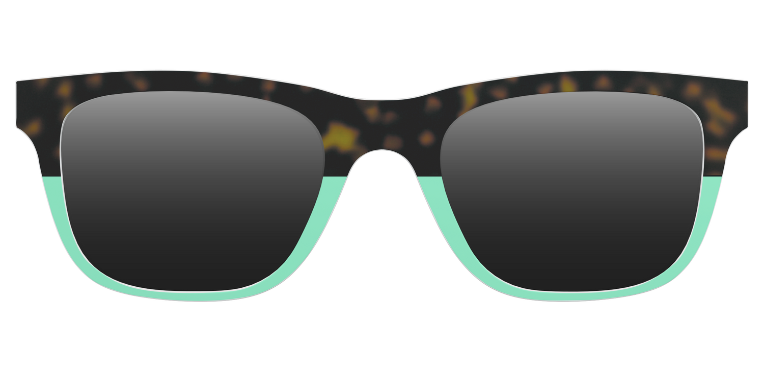 The Polarized Matcha Split Sun Top - Front Top Image - Pair Eyewear