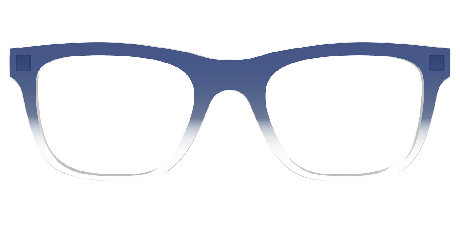 The Navy Gradient Crystal - Front Top Image - Pair Eyewear