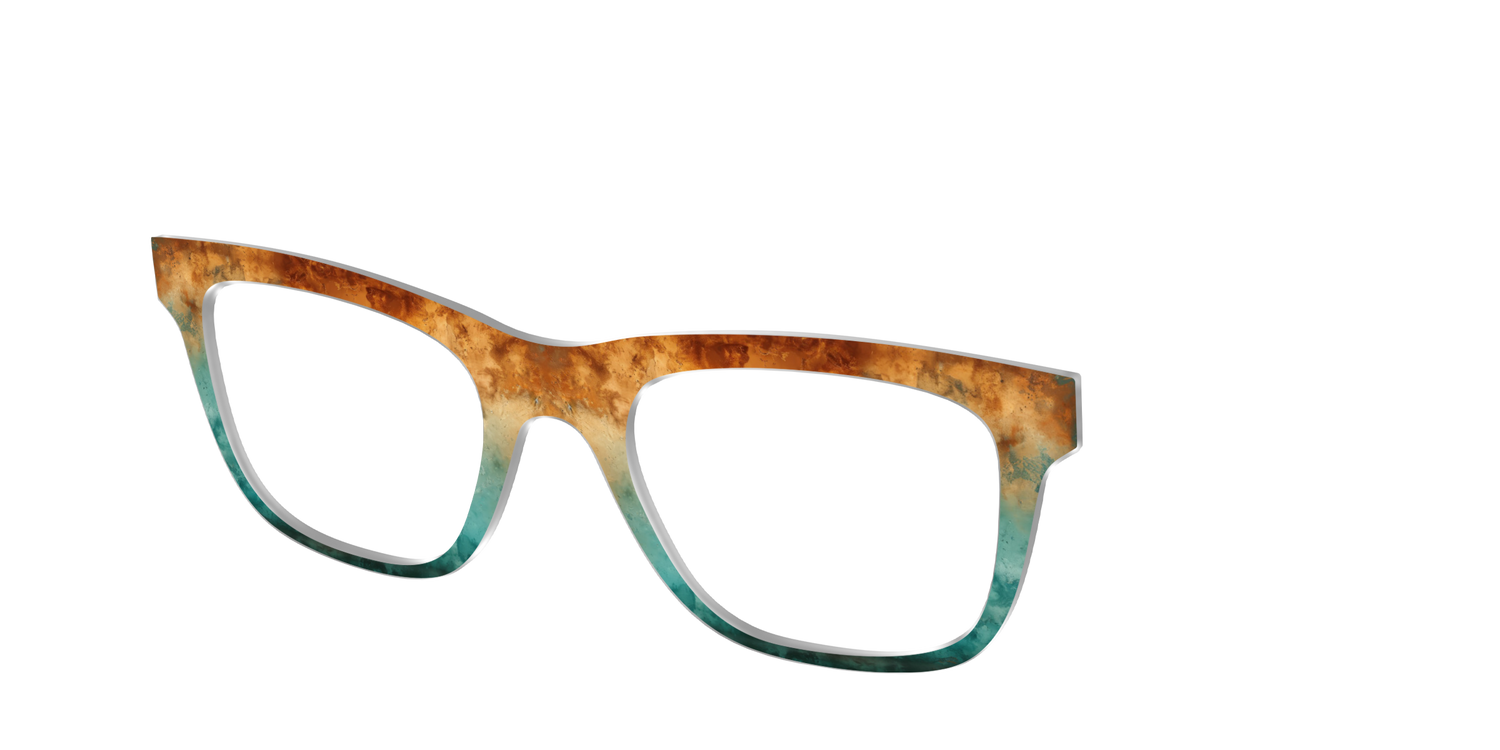 The Oxidized Copper - Angle Top Image - Pair Eyewear