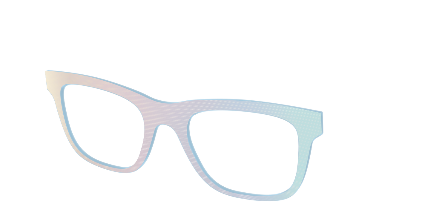 The Pastel Dot Iridescent - Angle Top Image - Pair Eyewear