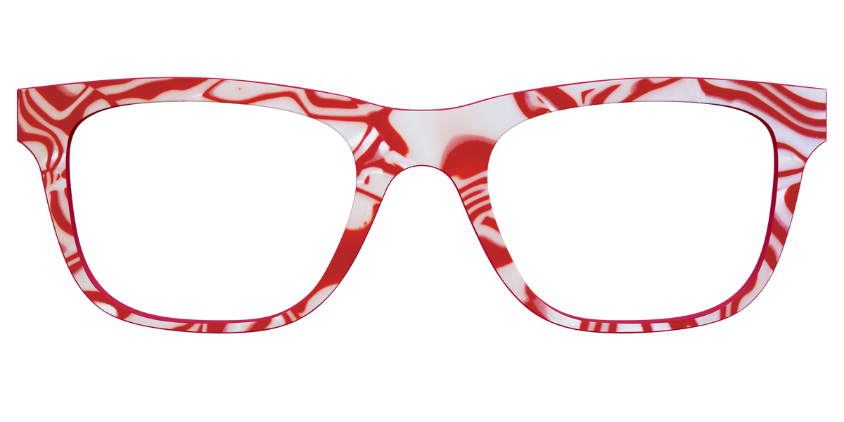 The Peppermint Swirl - Front Top Image - Pair Eyewear