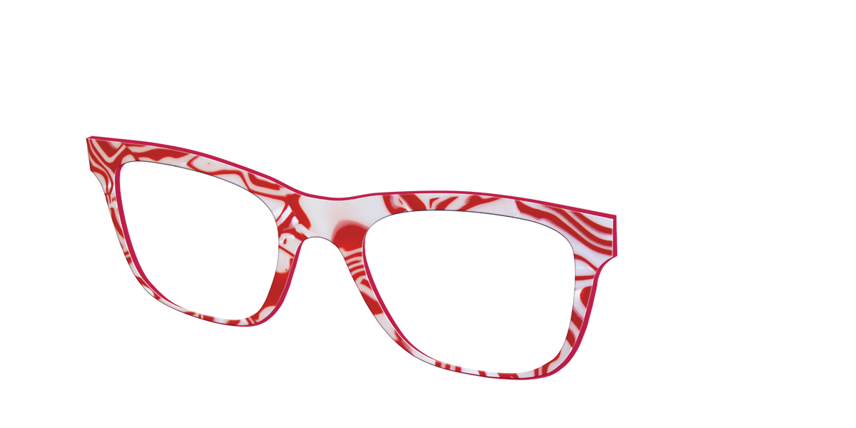 The Peppermint Swirl - Angle Top Image - Pair Eyewear