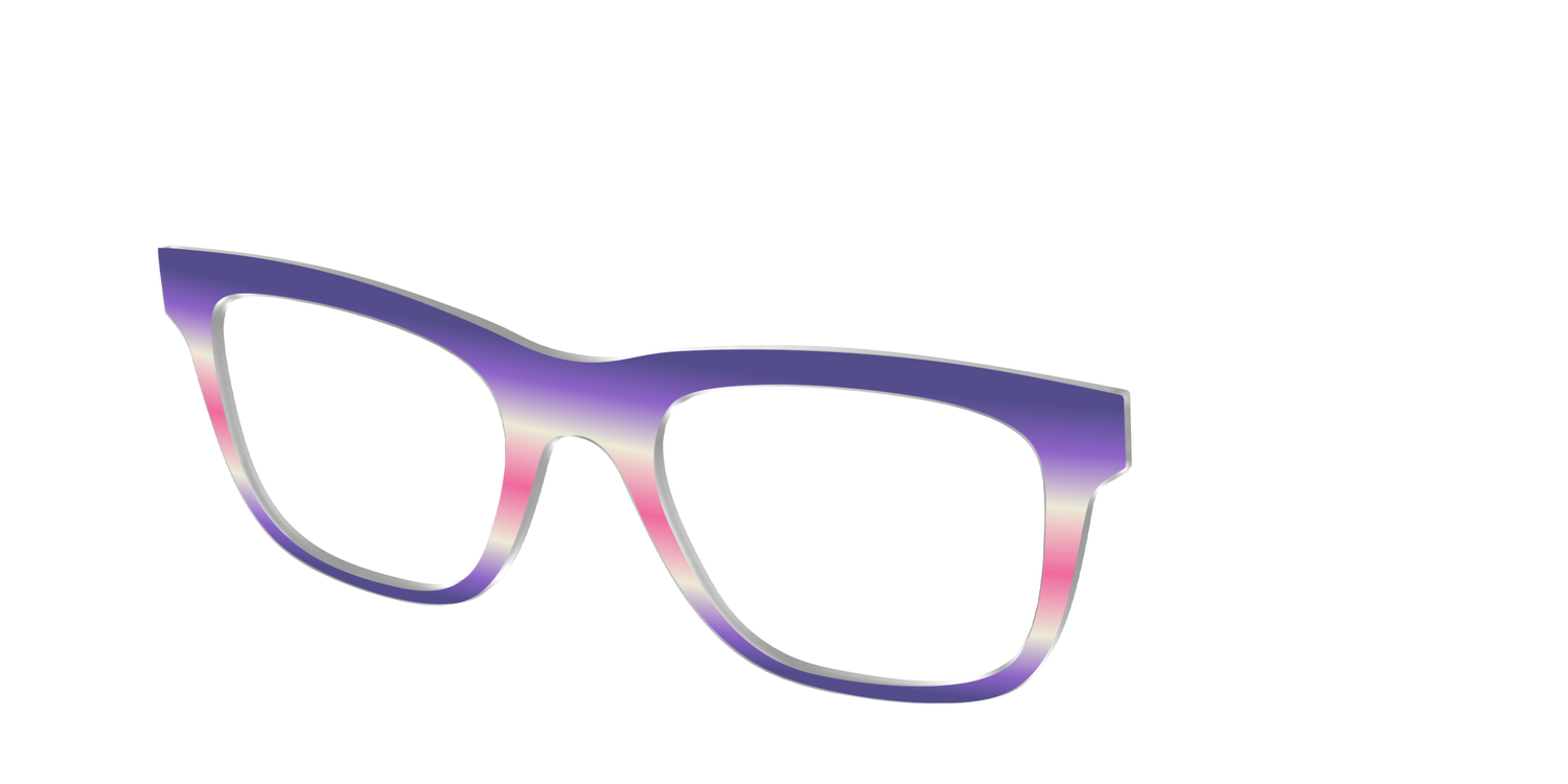 The Petunia Haze Gradient - Angle Top Image - Pair Eyewear
