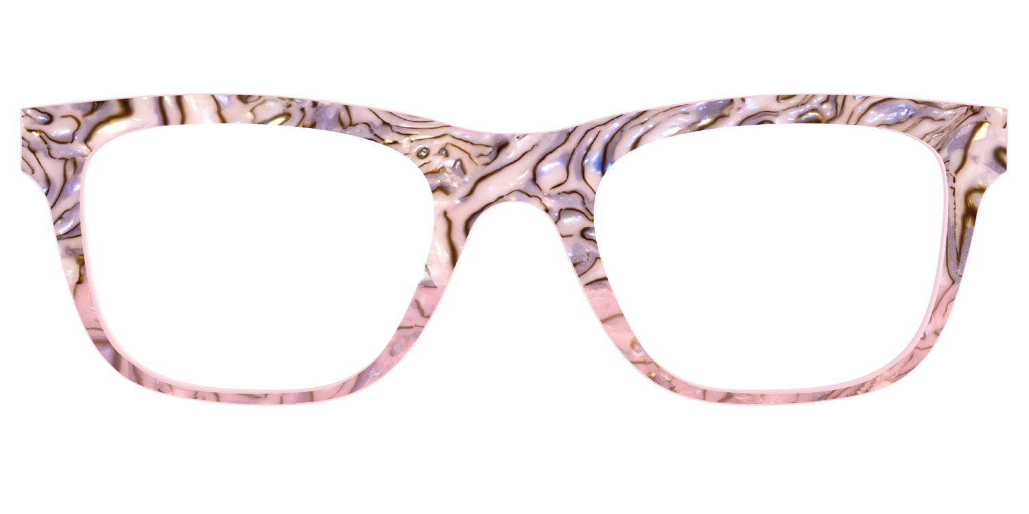 The Pink Conch Shell Pearl Crystal Split - Front Top Image - Pair Eyewear