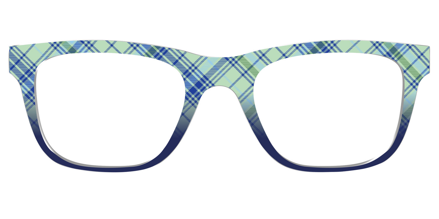 The Poetic Plaid - Front Top Image - Pair Eyewear