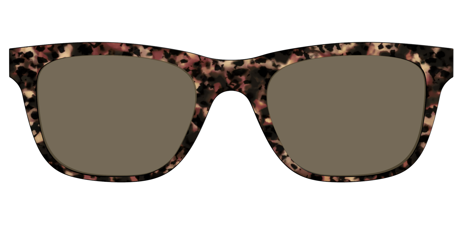 The Polarized Sienna Tortoise Sun Top - Front Top Image - Pair Eyewear
