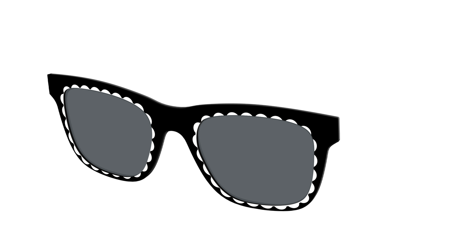 The Polarized Stylish Daisy Sun Top - Angle Top Image - Pair Eyewear