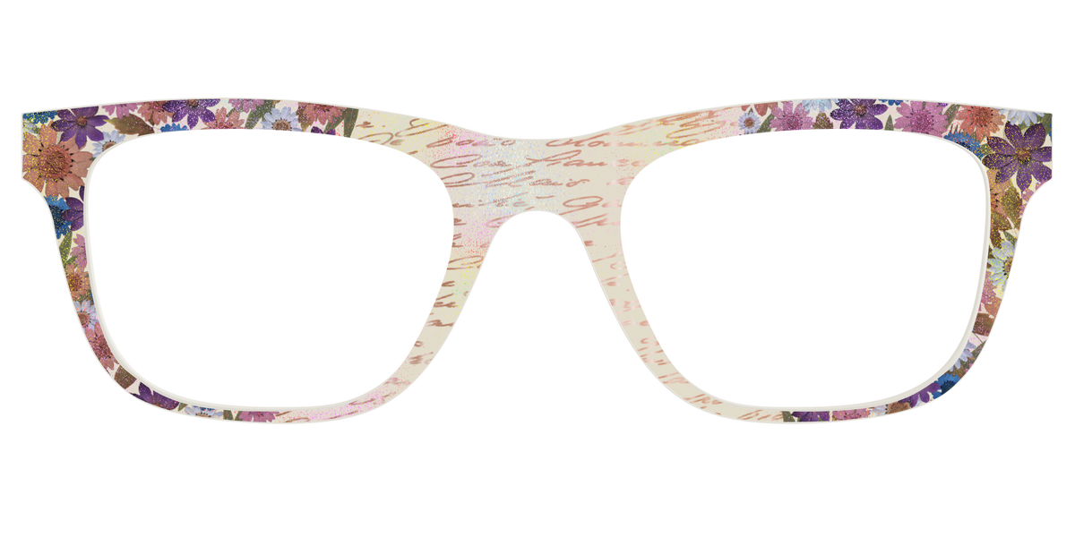 The Pressed Flowers with Foil Crystal - Front Top Image - Pair Eyewear