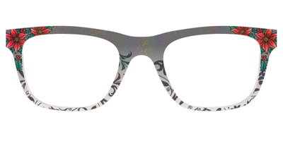 The Romantic Poinsettia Holographic Crystal - Front Top Thumbnail - Pair Eyewear