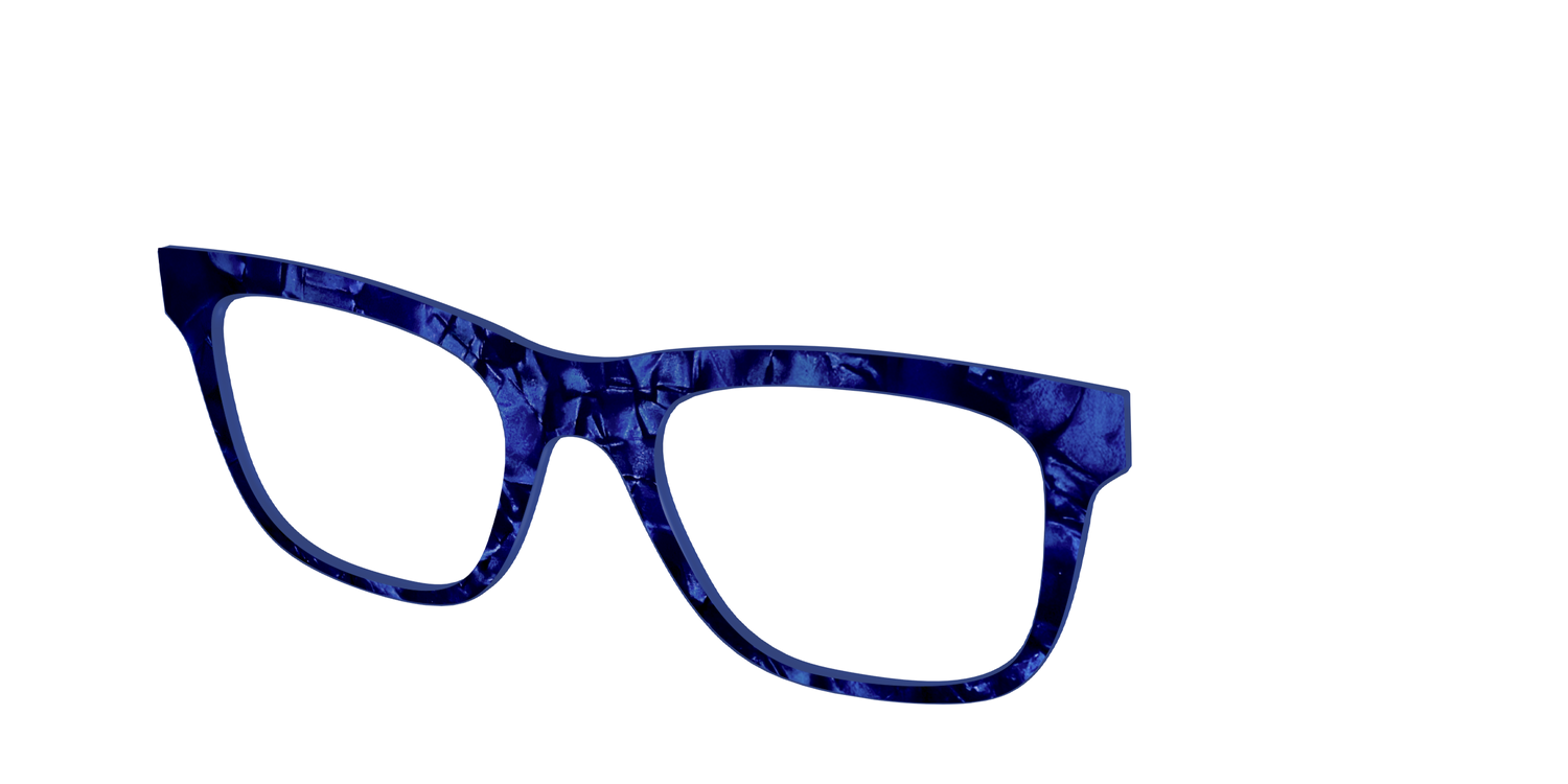 The Sapphire Pearl Marble - Angle Top Image - Pair Eyewear