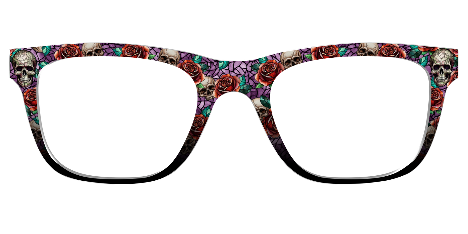 The Skull & Thorn Stained Glass - Front Top Image - Pair Eyewear