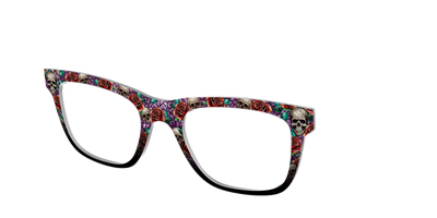 The Skull & Thorn Stained Glass - Angle Top Thumbnail - Pair Eyewear