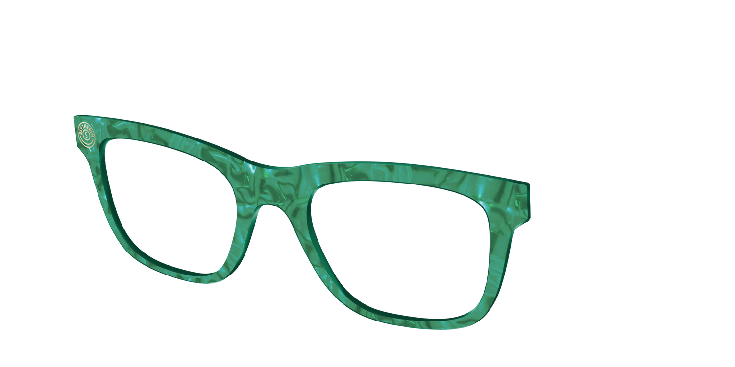The Slytherin™ Pearl Tortoise - Angle Top Image - Pair Eyewear