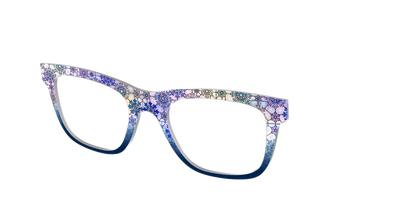 The Snowfall Stained Glass - Angle Top Thumbnail - Pair Eyewear
