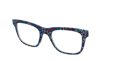 The Star-Spangled Stained Glass - Angle Top Thumbnail - Pair Eyewear