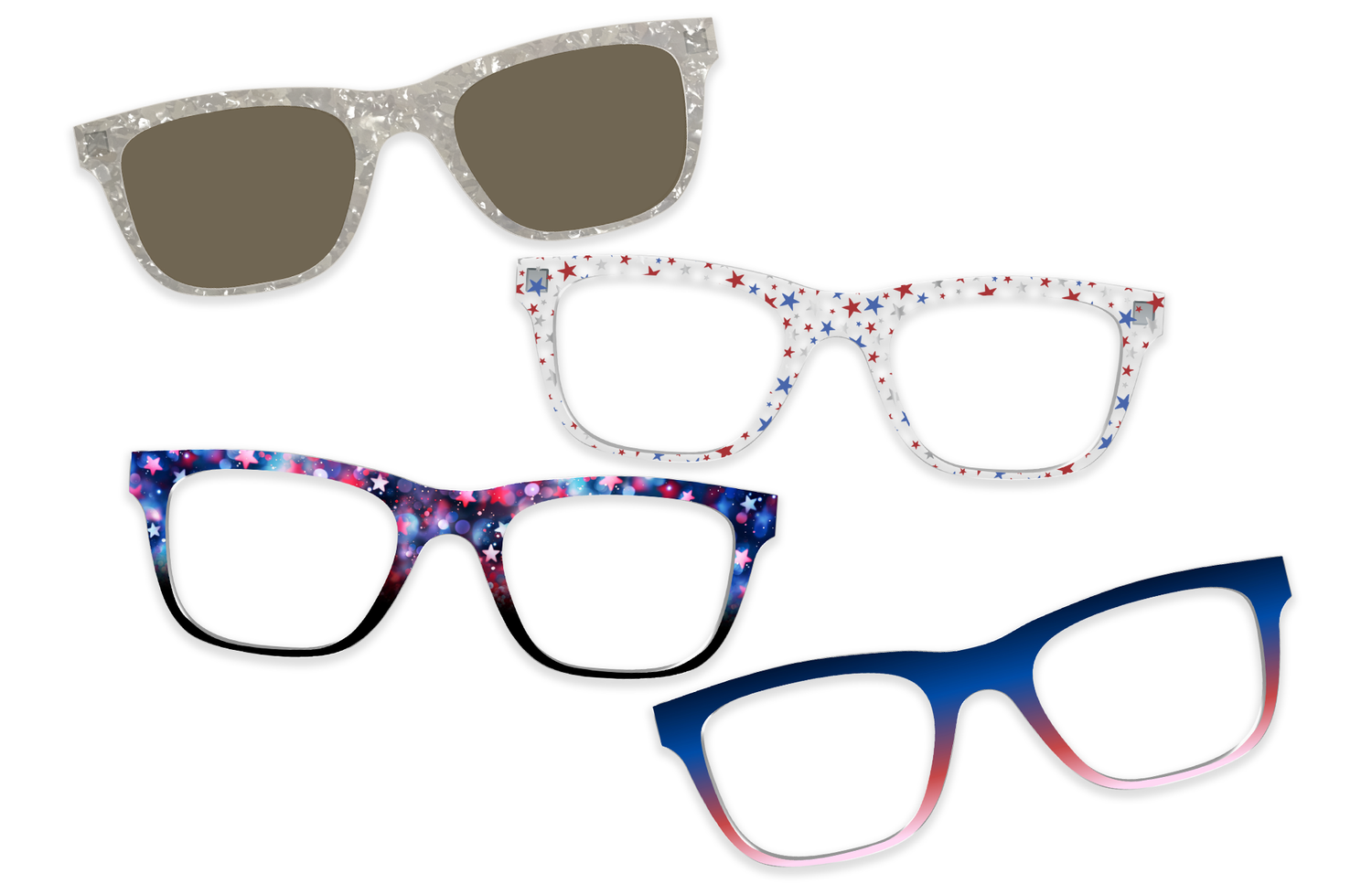 The Red White & Celebrate Topper Set - Product Image 13 - Pair Eyewear