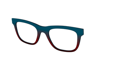 The Teal to Espresso Gradient - Angle Top Thumbnail - Pair Eyewear