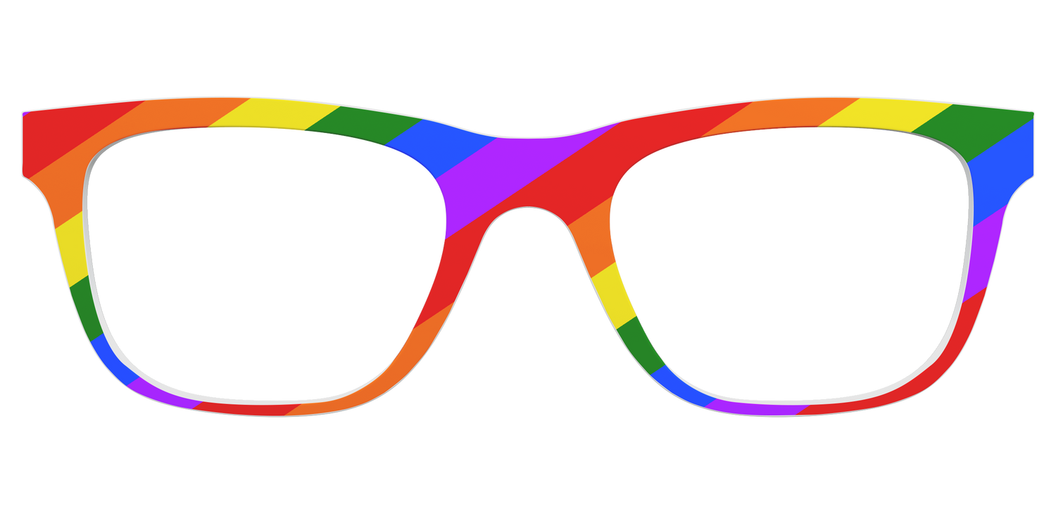 The Traditional Pride Flag - Front Top Image - Pair Eyewear