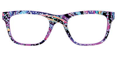 The Vaporwave Marble with Star Glitter - Front Top Thumbnail - Pair Eyewear