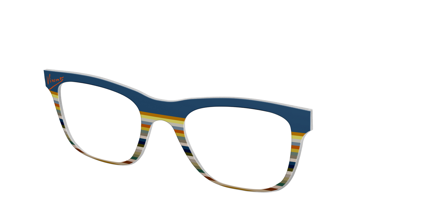 The Vincent Stripes - Angle Top Image - Pair Eyewear