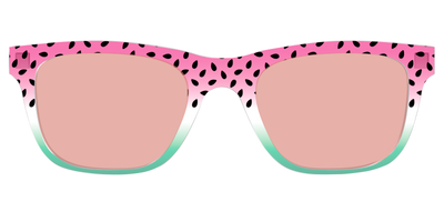 The Watermelon Crystal with Coral Pink Lens - Front Top Thumbnail - Pair Eyewear