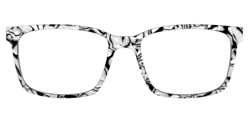 The Black & White Pearl Marble - Kirby Top - Pair Eyewear