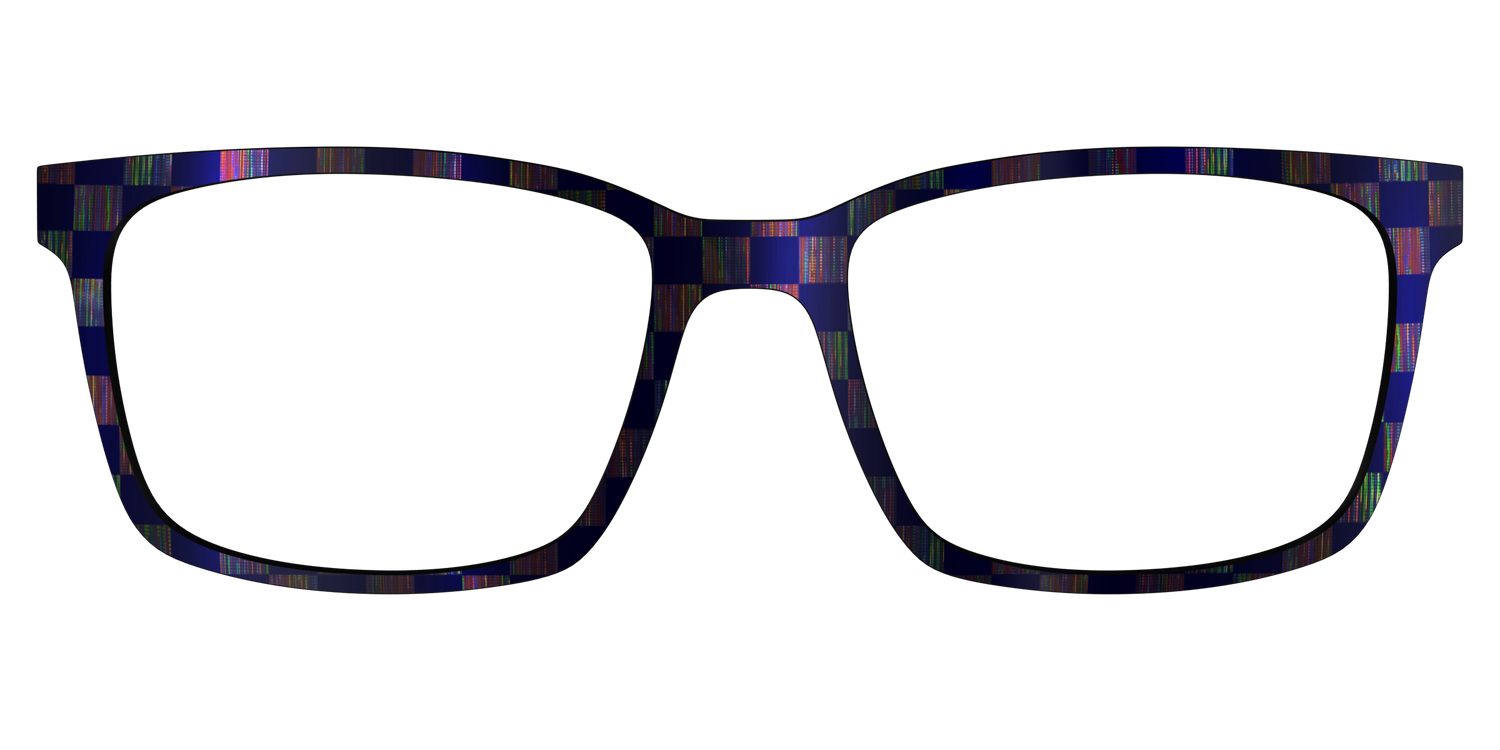 The Black Holographic Check - Lifestyle Kirby Top Image - Pair Eyewear