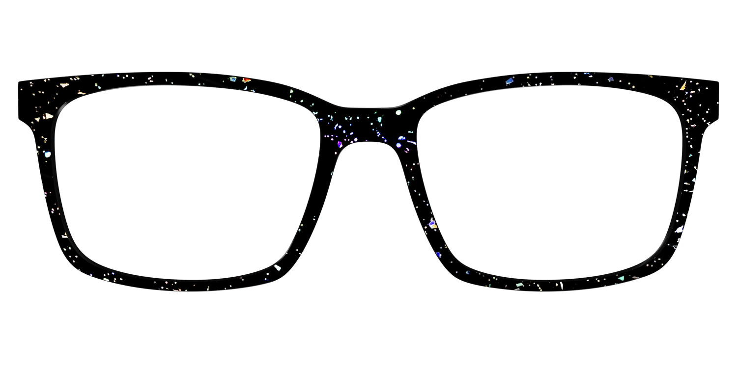 The Black Holographic Flakes - Lifestyle Kirby Top Image - Pair Eyewear